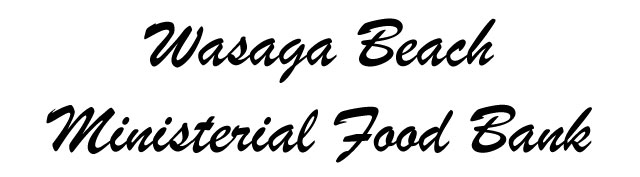 Wasaga Beach Ministerial Food Bank wordmark Wasaga Beach Ministerial Food Bank wordmark